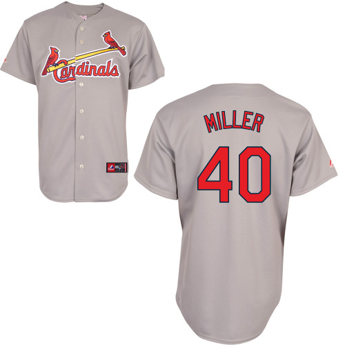 Shelby Miller #40 Youth Baseball Jersey-St Louis Cardinals Authentic Road Gray Cool Base MLB Jersey